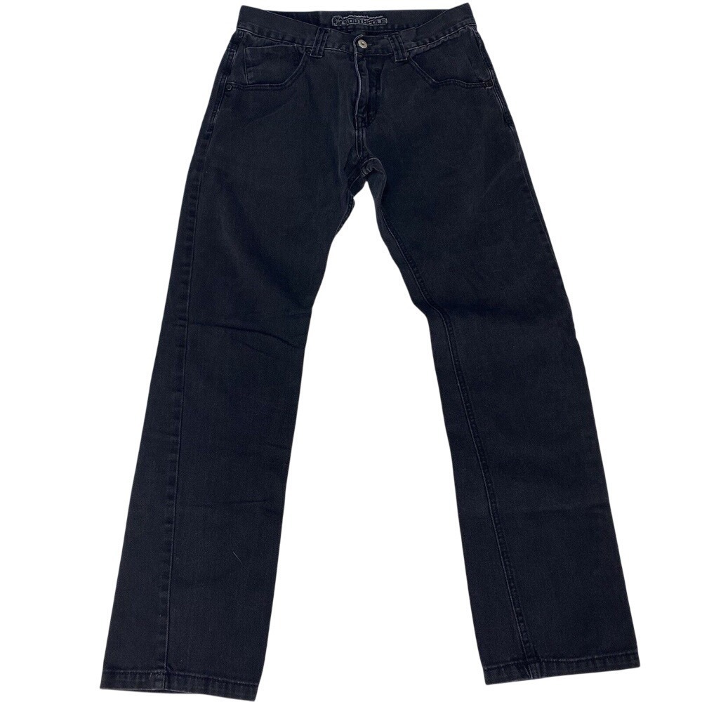 Southpole Black Jeans Mens Size 30"x31" Leather Logo Patch‎ EUC